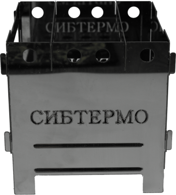 Печь щепочница "СИБТЕРМО" из нержавеющей стали